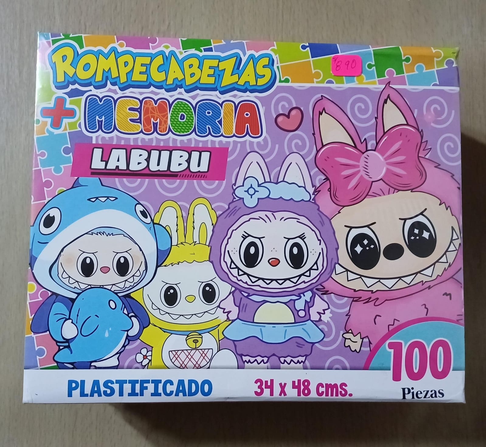 Rompecabezas + Juego de Memoria LABUBU (100 Piezas)