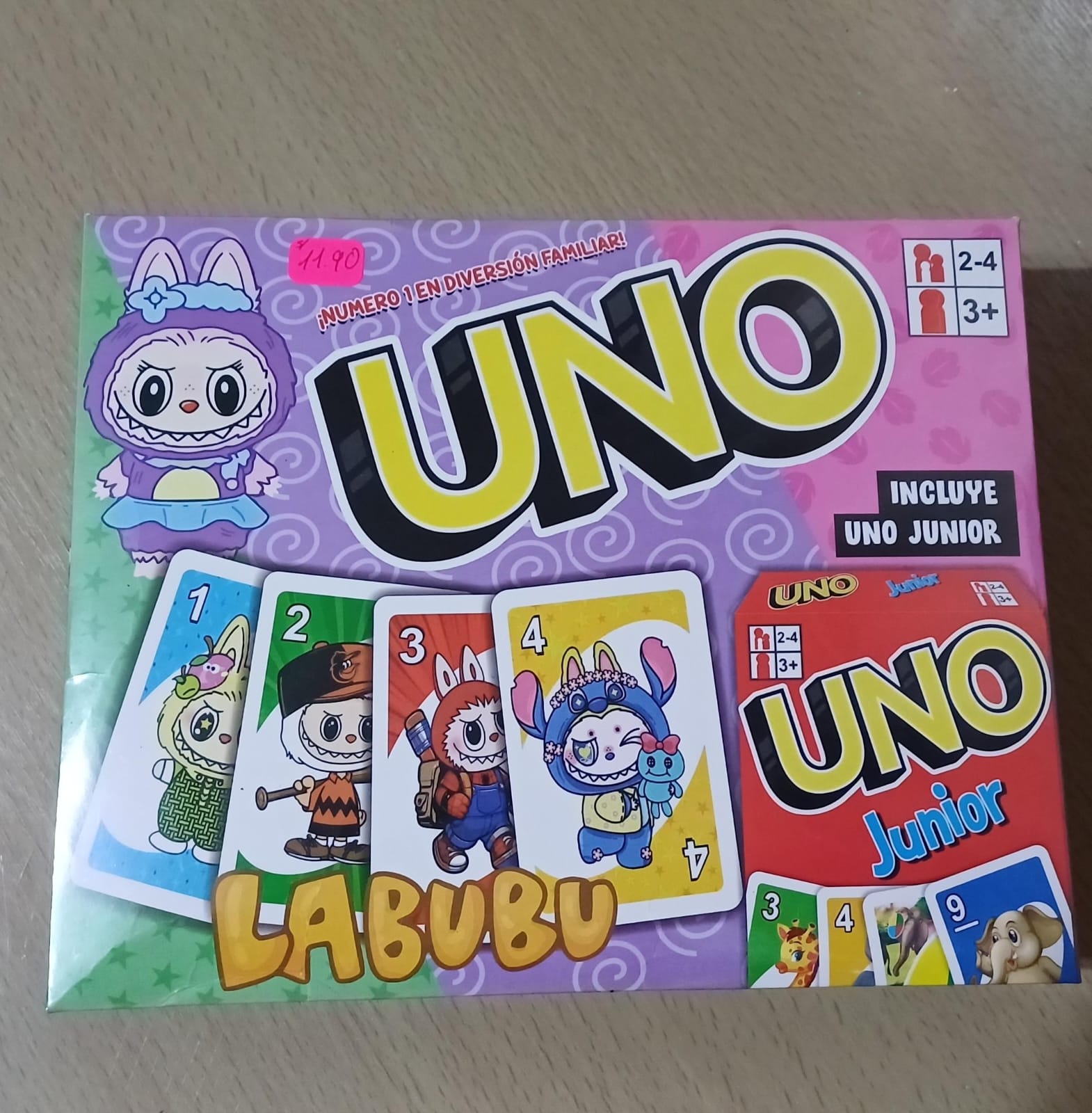 UNO LABUBU + UNO Junior | Diversión Familiar Asegurada