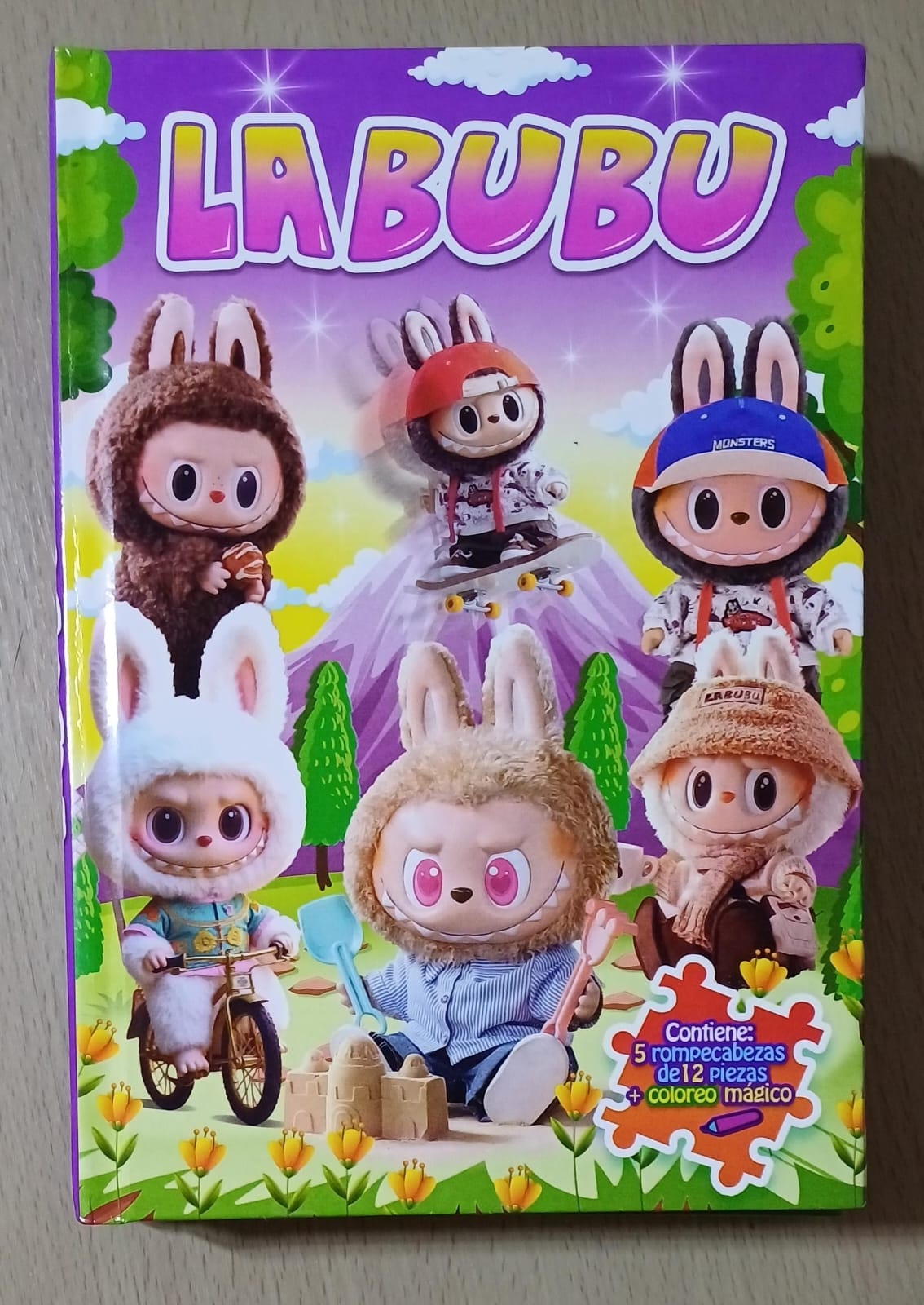 Set de Rompecabezas Labubu + Coloreo Mágico