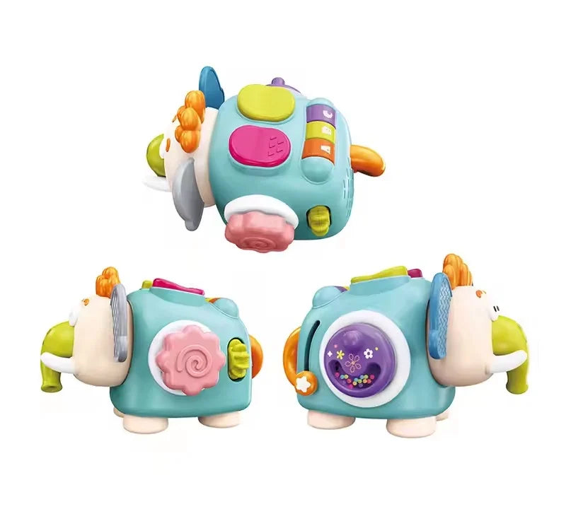 JUEGO DIDÁCTICO ELEFANTE MONTESSORI MULTIFUNCIONAL 8 EN 1
