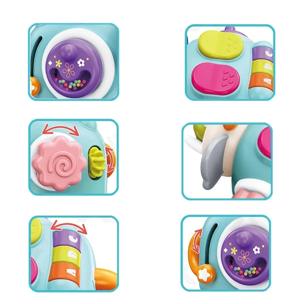 JUEGO DIDÁCTICO ELEFANTE MONTESSORI MULTIFUNCIONAL 8 EN 1
