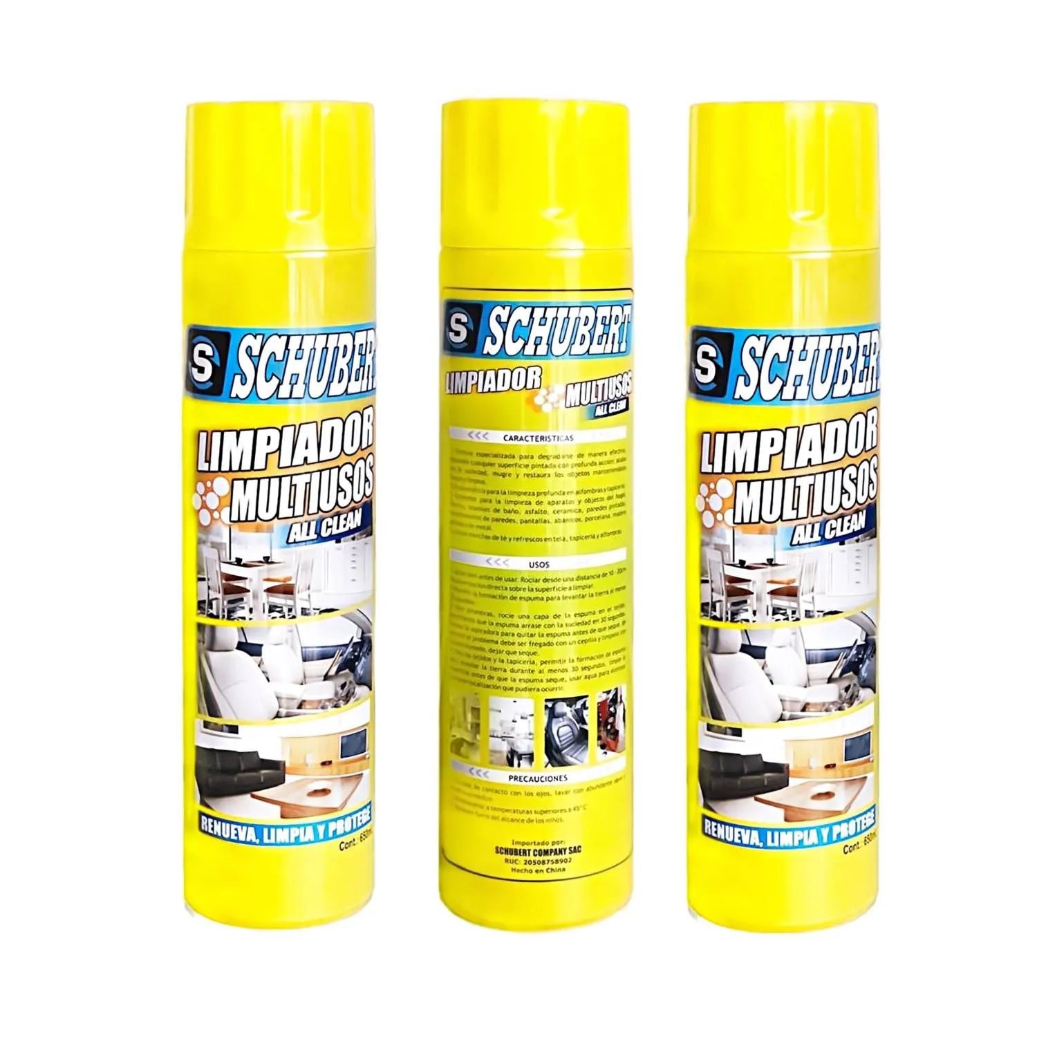 Espuma Limpiador Multiusos All Clean 650 ml Schubert